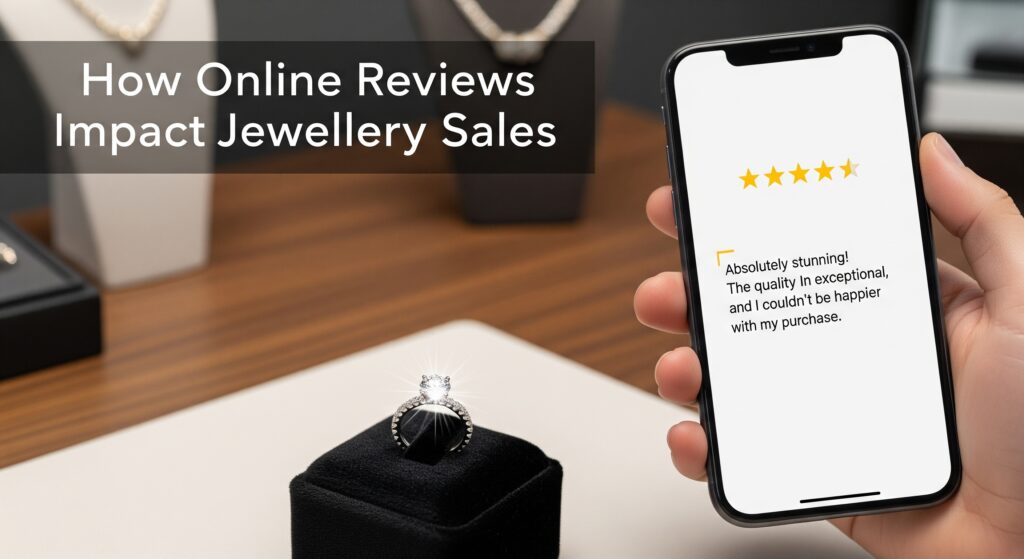 Discover how online reviews build trust, reduce risk, and boost sales for jewellery brands. Find credible gold, silver & diamond